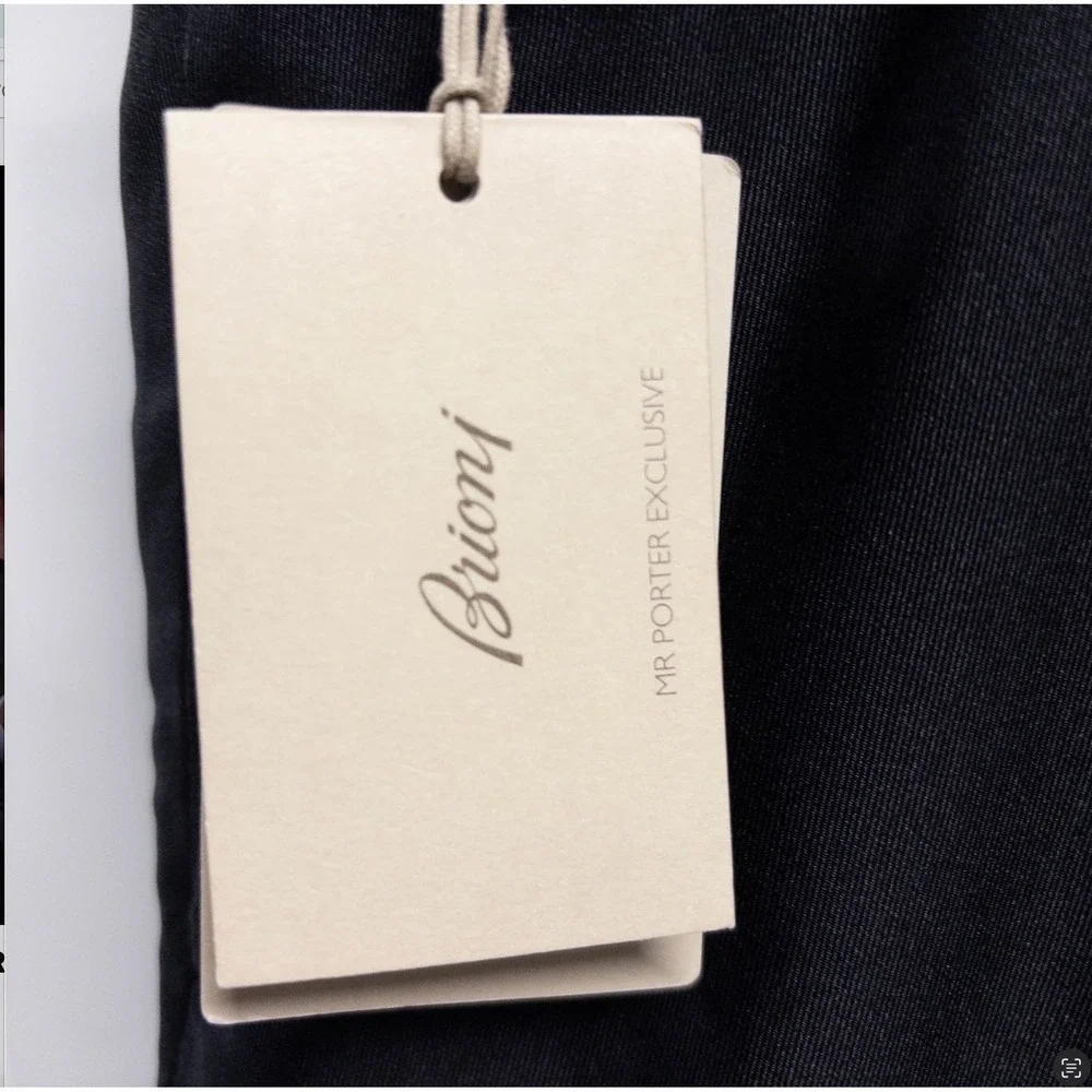 Brioni Silk Dress Pants 56 EU 40 US NWT Mr Porter Exclusive‎ Bormio Trousers